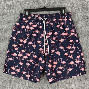 Old Navy Shorts Mens Small Flamingo Bathing Suit Swim Hybrid Beach Resort Travel